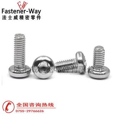 不锈钢GB2672梅花盘头机牙螺丝 不锈钢GB2672梅花盘头机牙螺丝