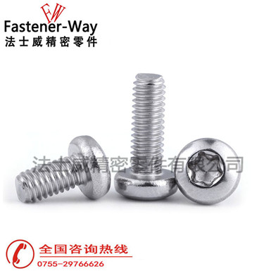 不锈钢GB2672梅花盘头机牙螺丝 不锈钢GB2672梅花盘头机牙螺丝