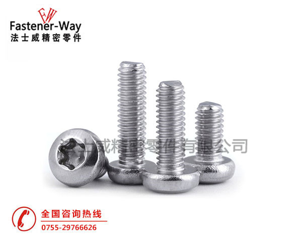 不锈钢GB2672梅花盘头机牙螺丝 不锈钢GB2672梅花盘头机牙螺丝