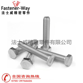 国标GB5783不锈钢外六角螺丝产品 国标GB5783不锈钢外六角螺丝产品