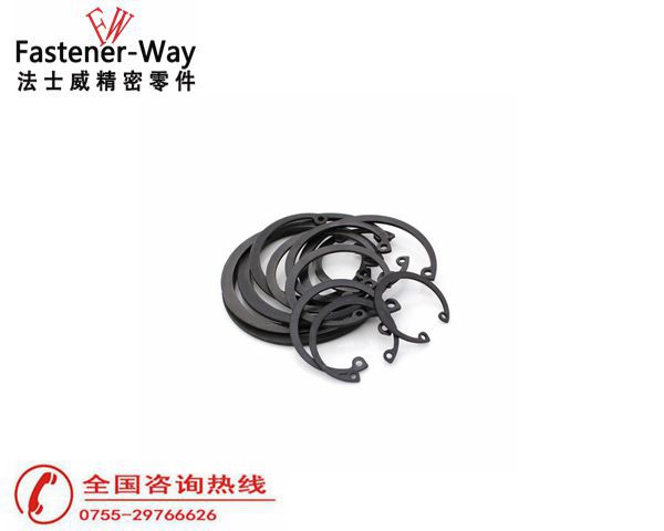 GB893.1孔卡孔用挡圈 碳钢发黑C型孔用卡簧5 GB893.1孔卡孔用挡圈 碳钢发黑C型孔用卡簧5