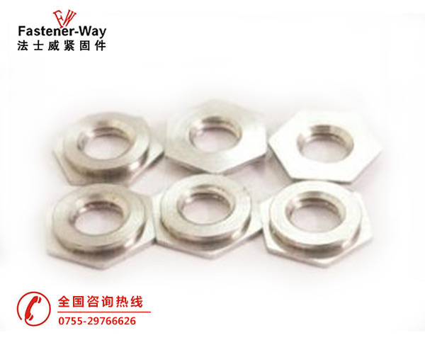美制齐平螺母镶入螺母压铆件F-M3-1/2--F-M5-1/2 美制齐平螺母镶入螺母压铆件F-M3-1/2--F-M5-1/2
