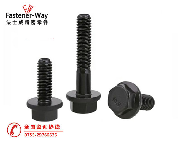 高强度平头无花齿法兰面螺栓