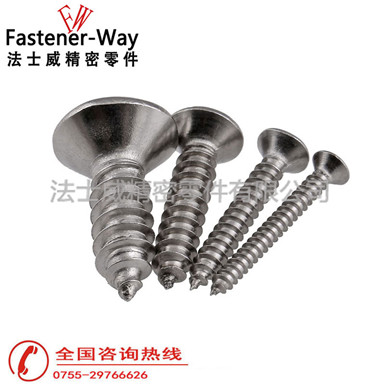 法士威GB846十字沉头不锈钢自攻螺丝 法士威GB846十字沉头不锈钢自攻螺丝