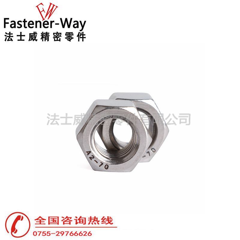 GB6175不锈钢外六角加厚螺母不锈钢螺帽3