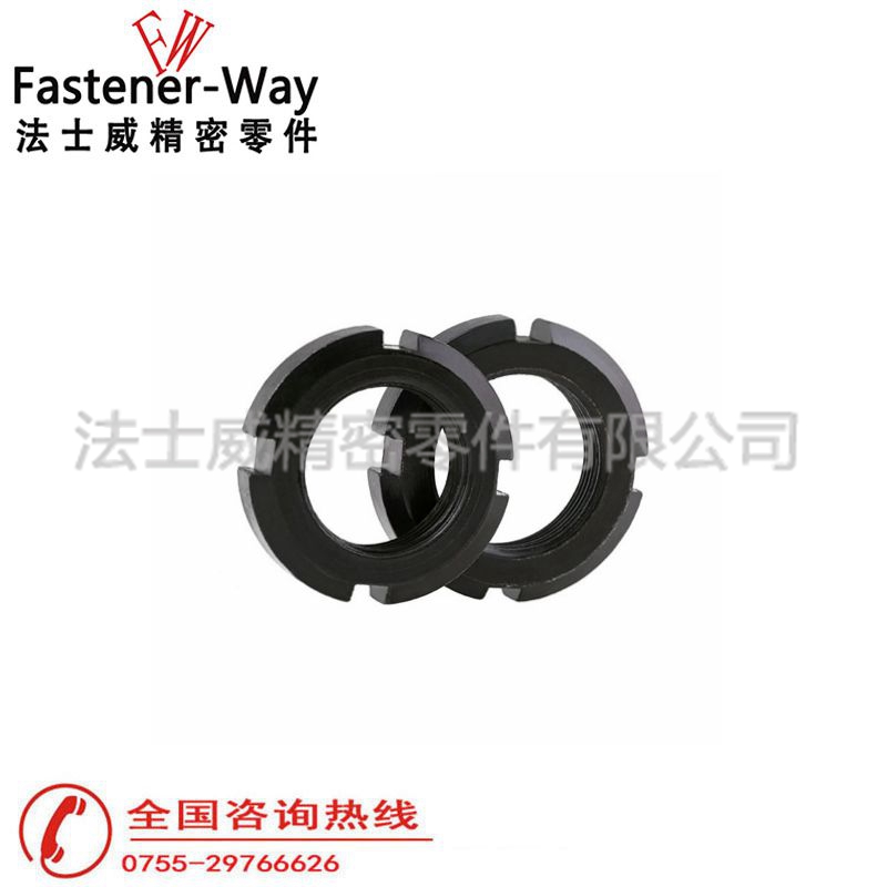 碳钢发黑六角开槽螺母 六角开花螺帽2 碳钢发黑六角开槽螺母 六角开花螺帽2