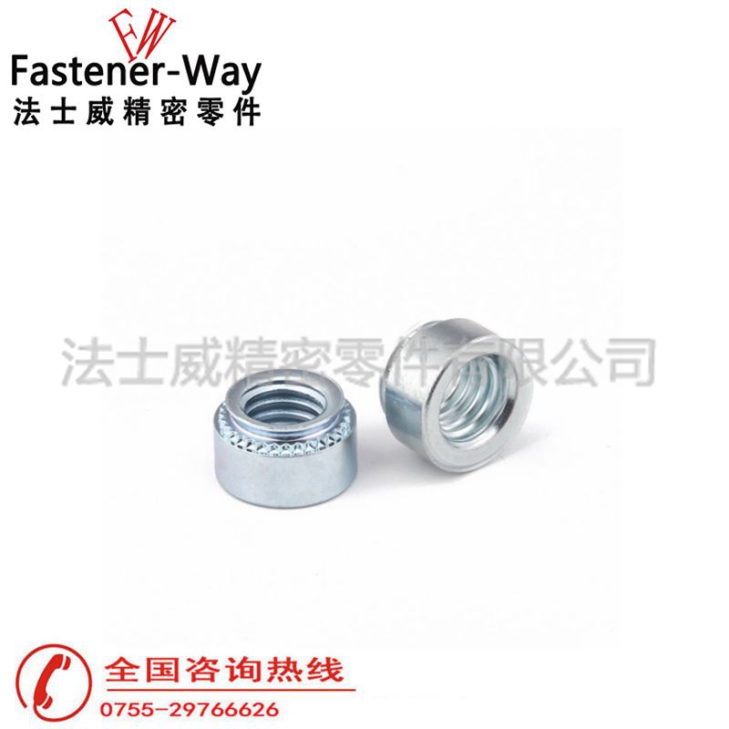 S-0820-1碳钢镀锌压铆螺母2 S-0820-1碳钢镀锌压铆螺母2
