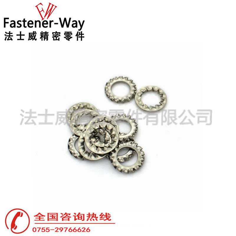 GB862.2外锯齿垫圈 碳钢锁紧垫片4 GB862.2外锯齿垫圈 碳钢锁紧垫片4