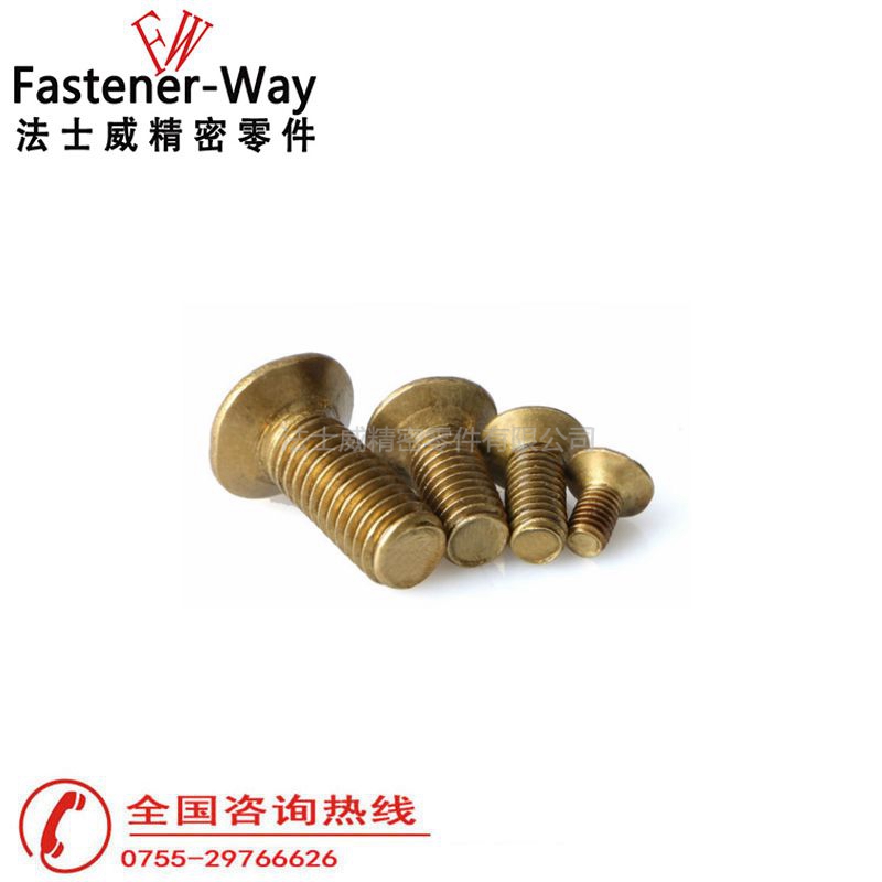 黄铜十字槽沉头机牙螺丝4 黄铜十字槽沉头机牙螺丝4