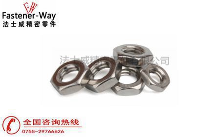 不锈钢六角螺母分类和应用【法士威螺丝知识分享】
